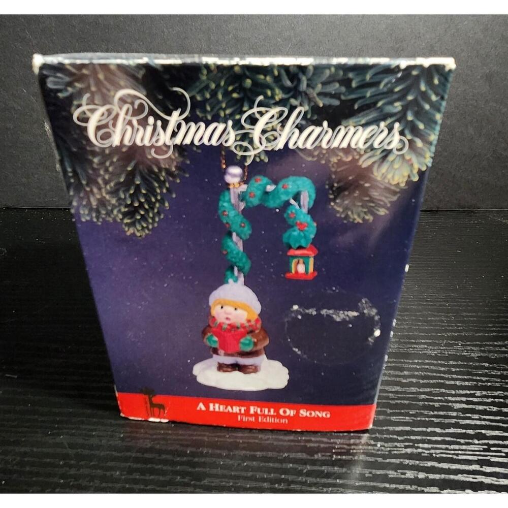 1991 Santas Best Christmas Charmers Ornament A Heart Full of Song‎ First Edition